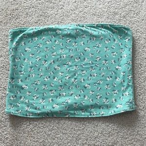 Reversible green tube top